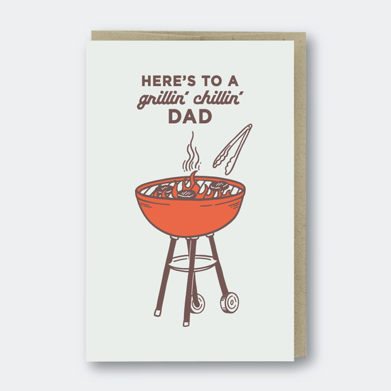 Grillin' Chillin' Dad Father's Day Card