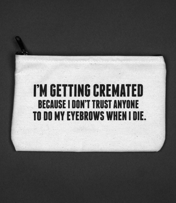 Cremated Zipper Pouch