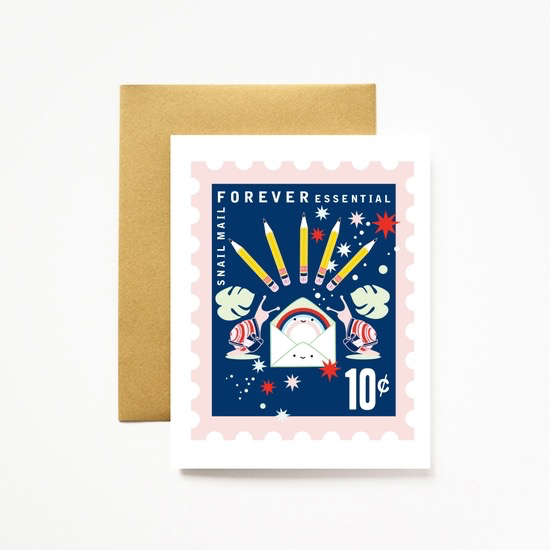 Snail Mail Forever Essential A2 Greeting Card