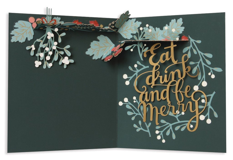 Eat, Drink, and Be Merry Pop Up Card
