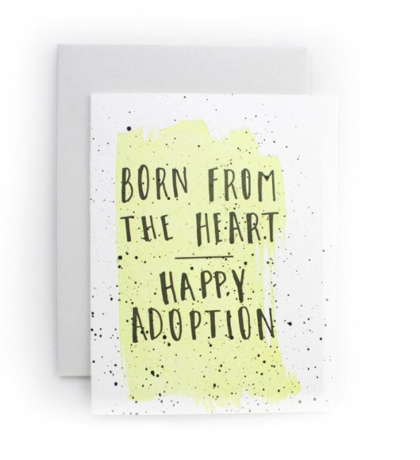 Born From The Heart Adoption Card