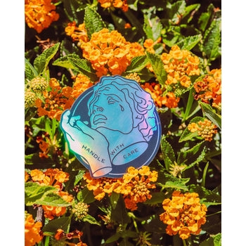 Handle With Care Holographic Sticker