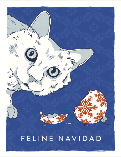 Feline Navidad Card