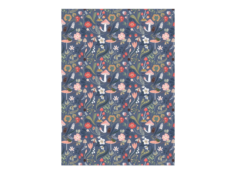 Forest Blue Wrap Paper Sheet (Pick Up Only)