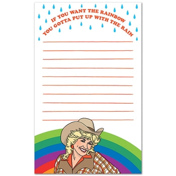 Cowgirl Rainbow Notepad