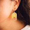 Translucent Waves Earrings With Pizza Donkey
