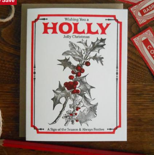 Vintage Holly Seed Packet