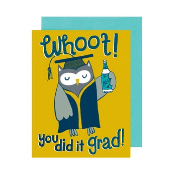 Whoot! You Did It Graduation Card
