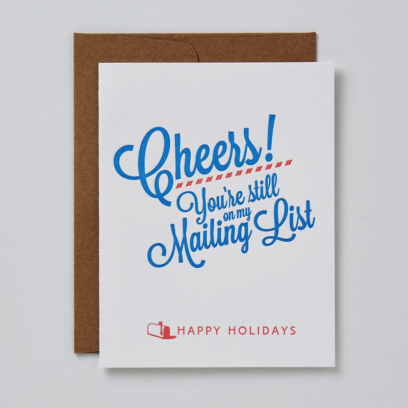 Holiday Mailing List Card