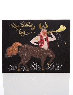 Centaur Birthday Boy Card