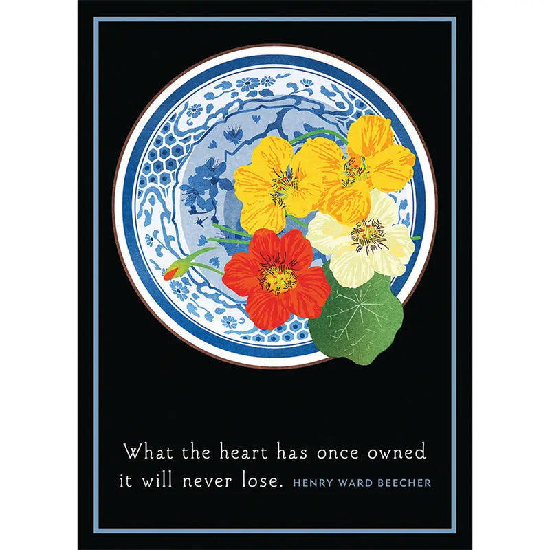 Nasturtium Bowl Sympathy Card