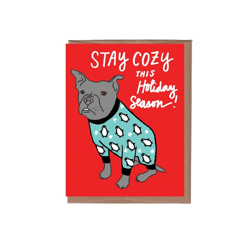 Dog Pajamas Holiday Card - Box of 8