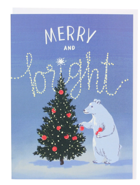 Polar Bear Tree Holiday Boxed Cards