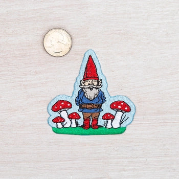 Gnome Iron On Embroidered Patch