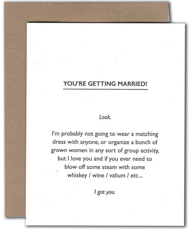 Marriage Honesty Card