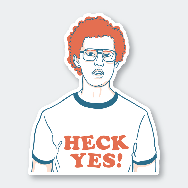 Heck Yes Sticker (Napoleon Dynamite)
