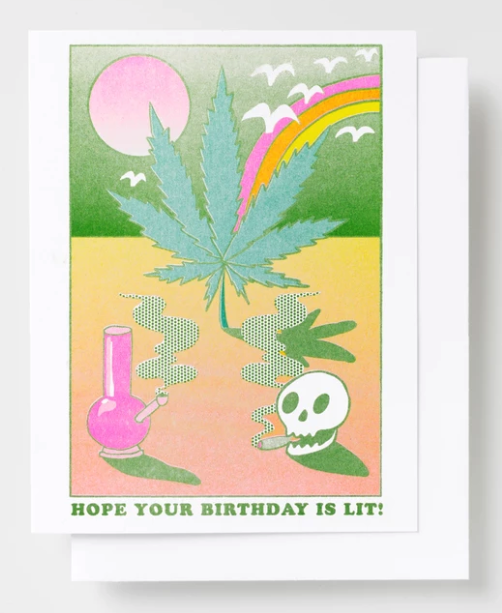 pothead birthday cards Lit Birthday Card – Wildcard