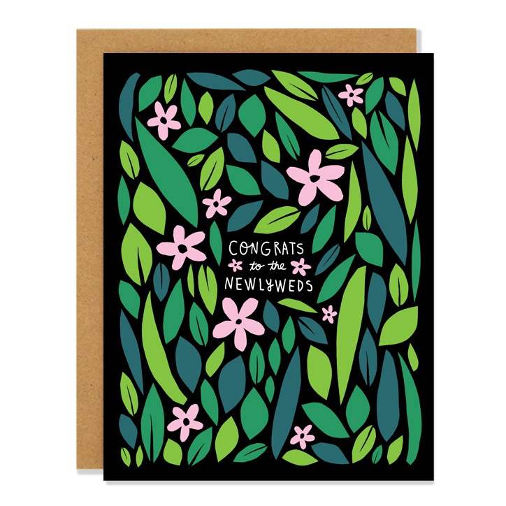 Wildflower Newlyweds Card