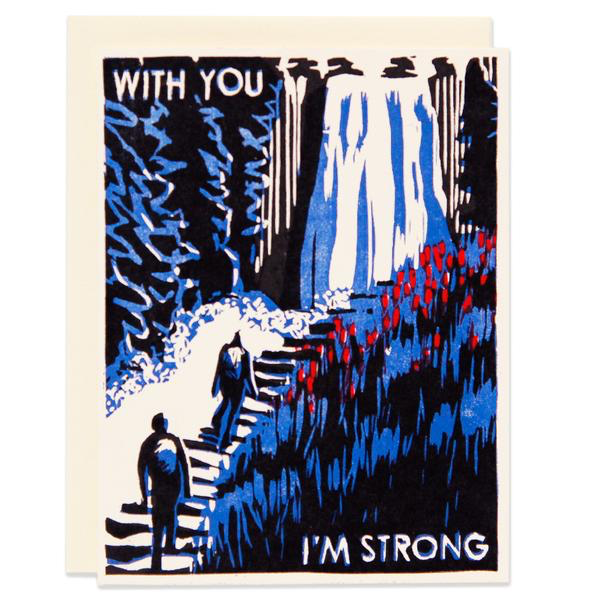 With You I'm Strong Card