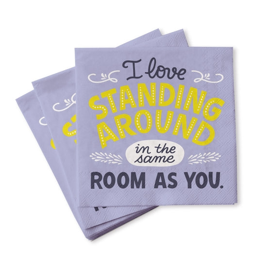 Standing Around Cocktail Napkins - Pack of 20