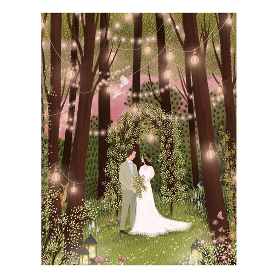 Enchanted Woodland Wedding Card