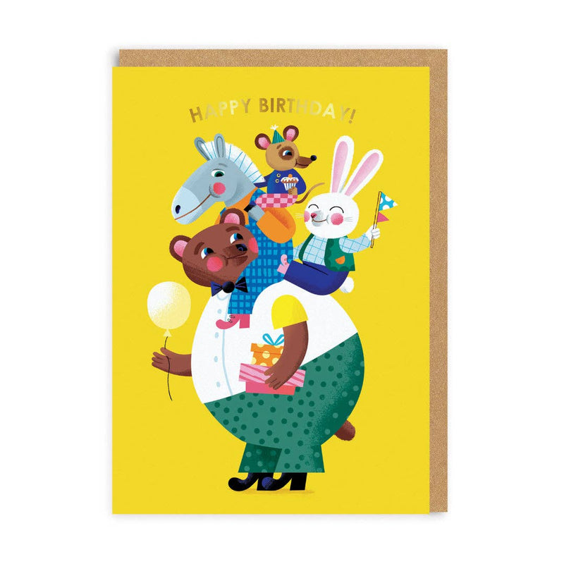 Animal Piggyback Card