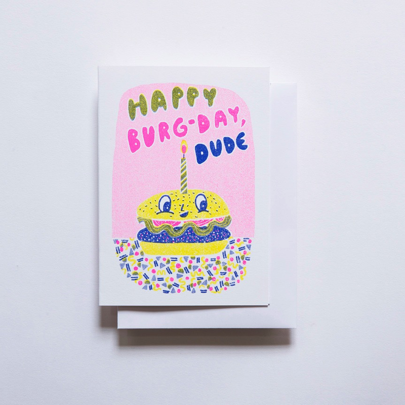 Happy Burg-Day Birthday Card