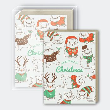 Meowy Christmas Boxed Cards