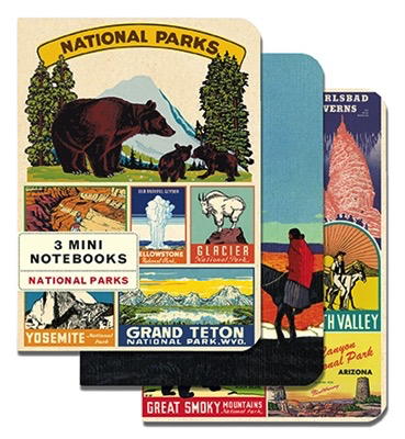 National Parks Mini Notebooks (set of 3)
