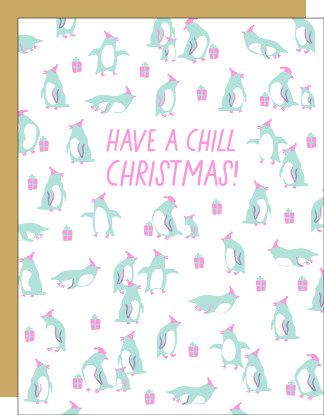 Chill Penguins Card
