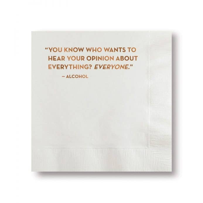Your Opinion Cocktail Napkins