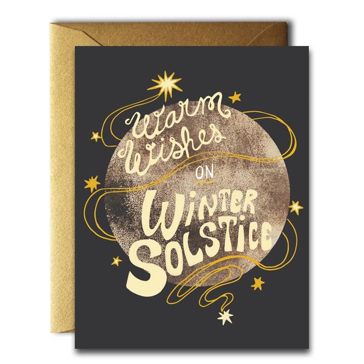Warm Wishes Winter Solstice Card