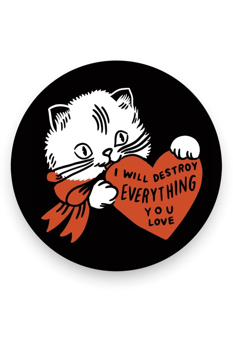 Destory Cat Vinyl Sticker