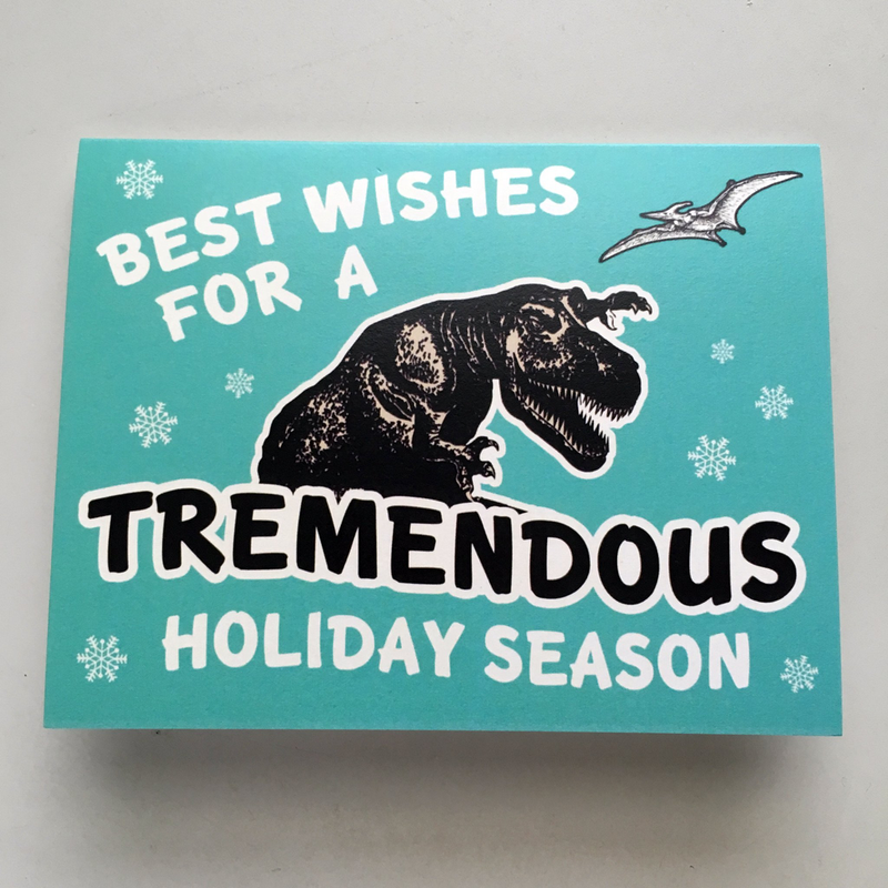 Holiday Dino Card (tremendous)