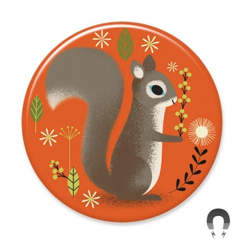 Orange Squirrel Magnet