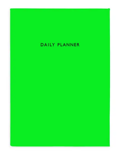 Un-Dated Neon Green Planner