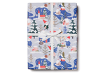 Holiday Gnomes Wrap Paper Sheet (Pick Up Only)