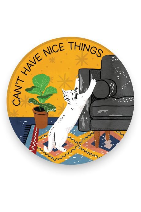Can't Have Nice Things (Cat) Vinyl Sticker