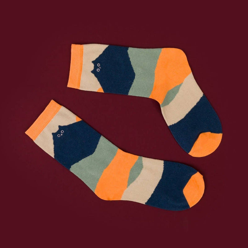 Cat Landscape Socks - Small