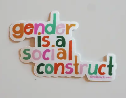 Gender is a Social COnstruct Sticker