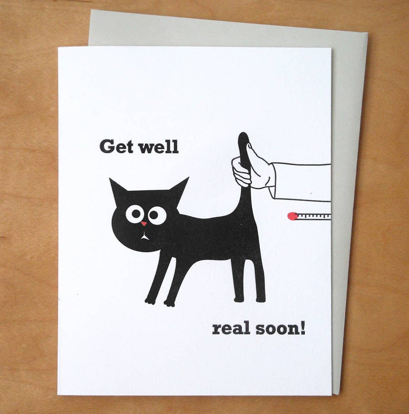 Cat Thermometer Card