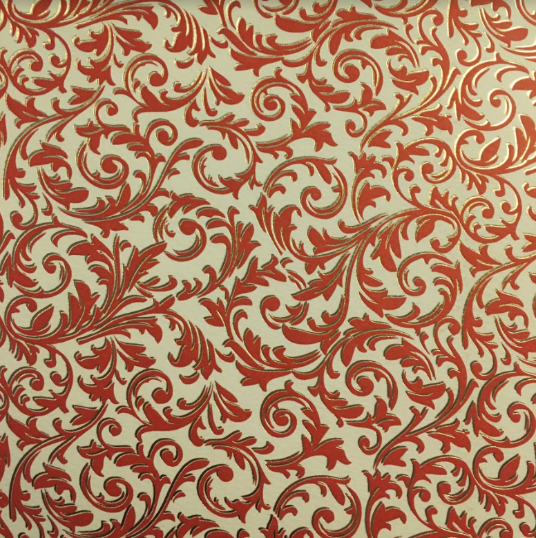 Red Christmas Florentine Wrap Sheet (Pick Up Only)
