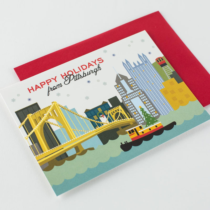 Pittsburgh Tugboat Holiday Card - Original Version