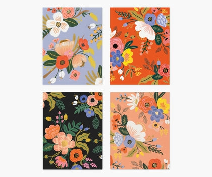 Assorted Lively Floral Card Set Boxed