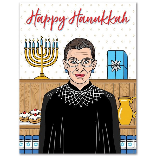 RBG Hanukkah Card - 8 Pack