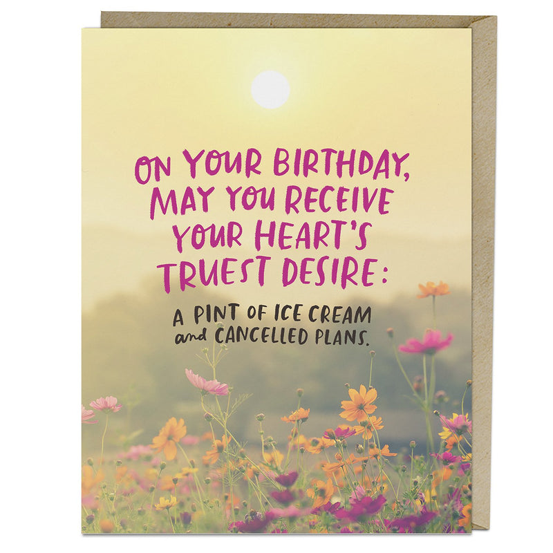Heart's Desire Birthday Card