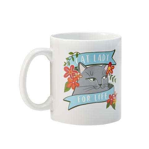 Cat Lady For Life Mug