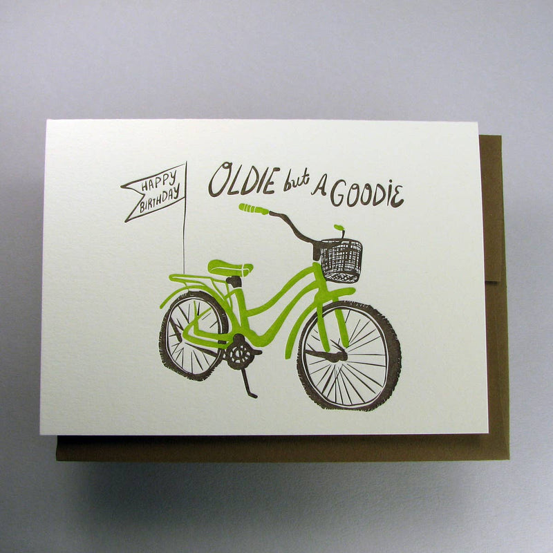 Oldie Bicycle Birthday Card