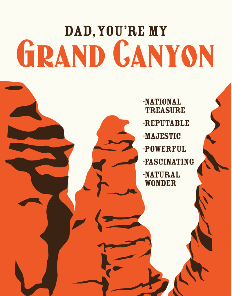 Grand Canyon Father's Day Card