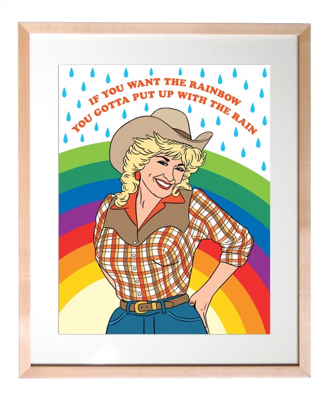 Dolly Rainbow Art Print (11x14)